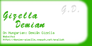 gizella demian business card